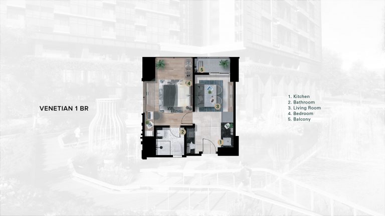 Grand Sungkono Lagoon Unit Venetian 1BR